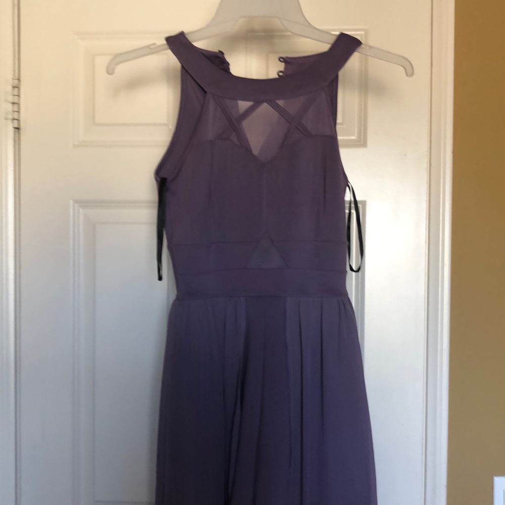Sweet Storm Lavender Romper Dress